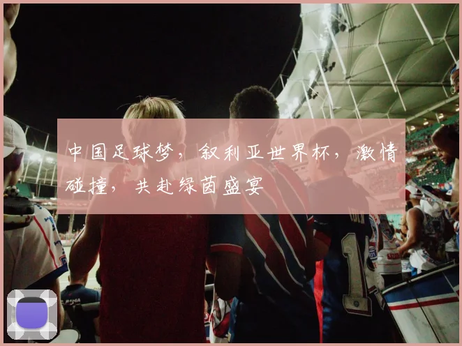 中国足球梦，叙利亚世界杯，激情碰撞，共赴绿茵盛宴
